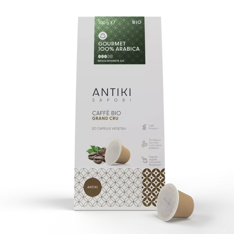 Caffè 100% Arabica Biologico, 20 Capsule vegetali compatibili Nespresso®* integratore naturale per benessere e supporto nutrizionale Swiss Natural Med