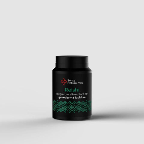 Reishi - Ganoderma Lucidum ad alta titolazione (>40% polisaccaridi) integratore naturale per benessere e supporto nutrizionale Swiss Natural Med