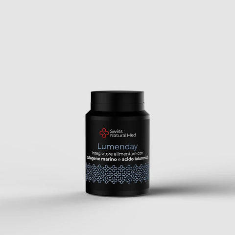 Lumenday - Collagene Marino e Acido Ialuronico integratore naturale per benessere e supporto nutrizionale Swiss Natural Med